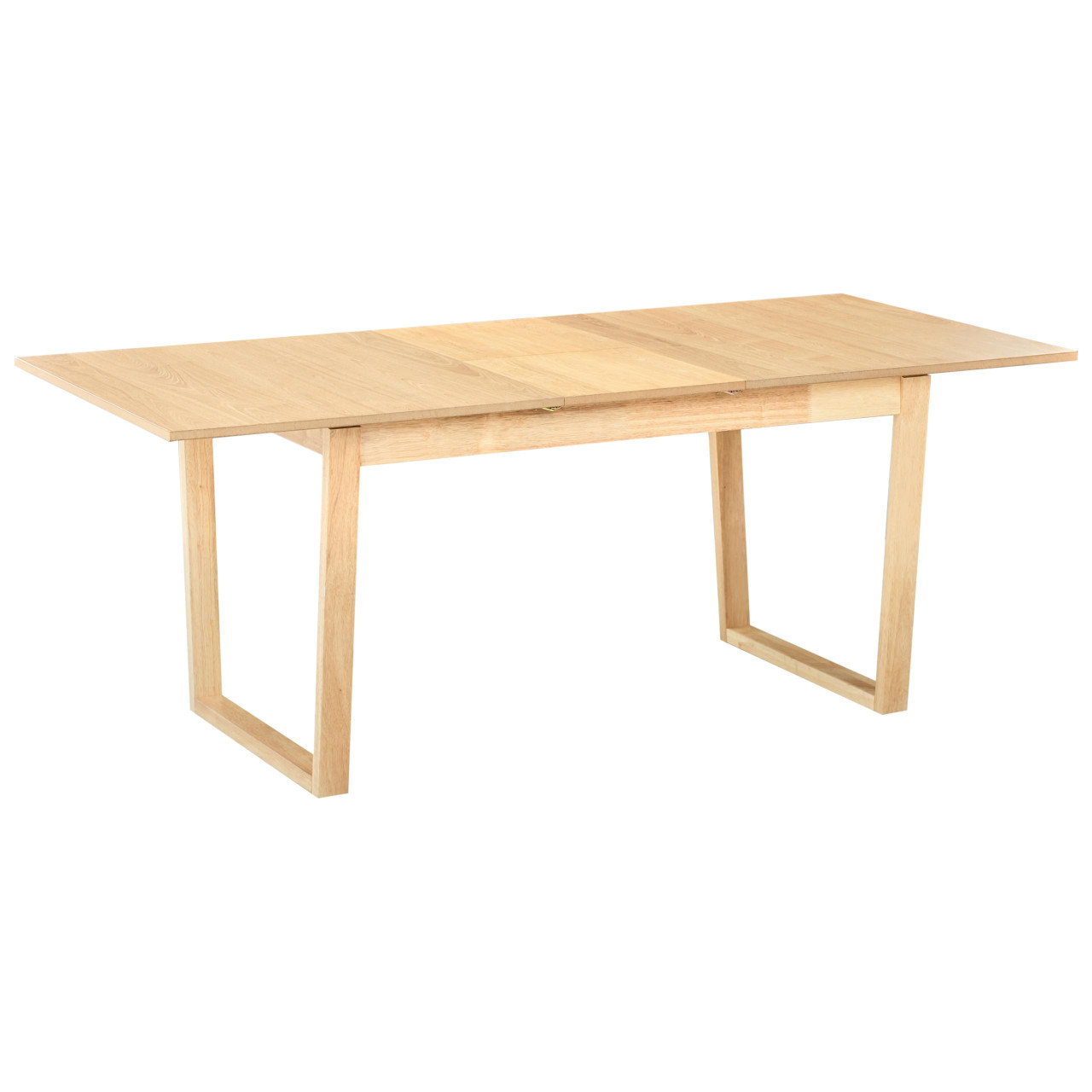 Mesa de jantar extensível Camden em MDF e chapa de freixo