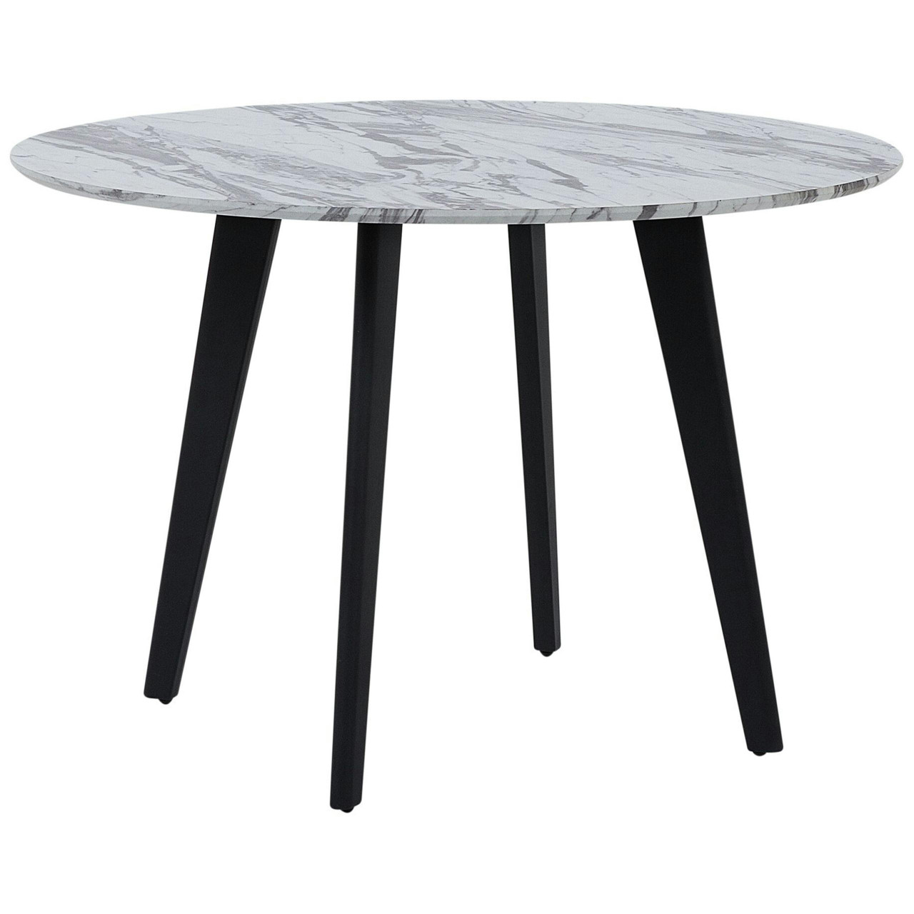 Mesa de jantar Mosby em MDF com tampo folheado efeito mármore