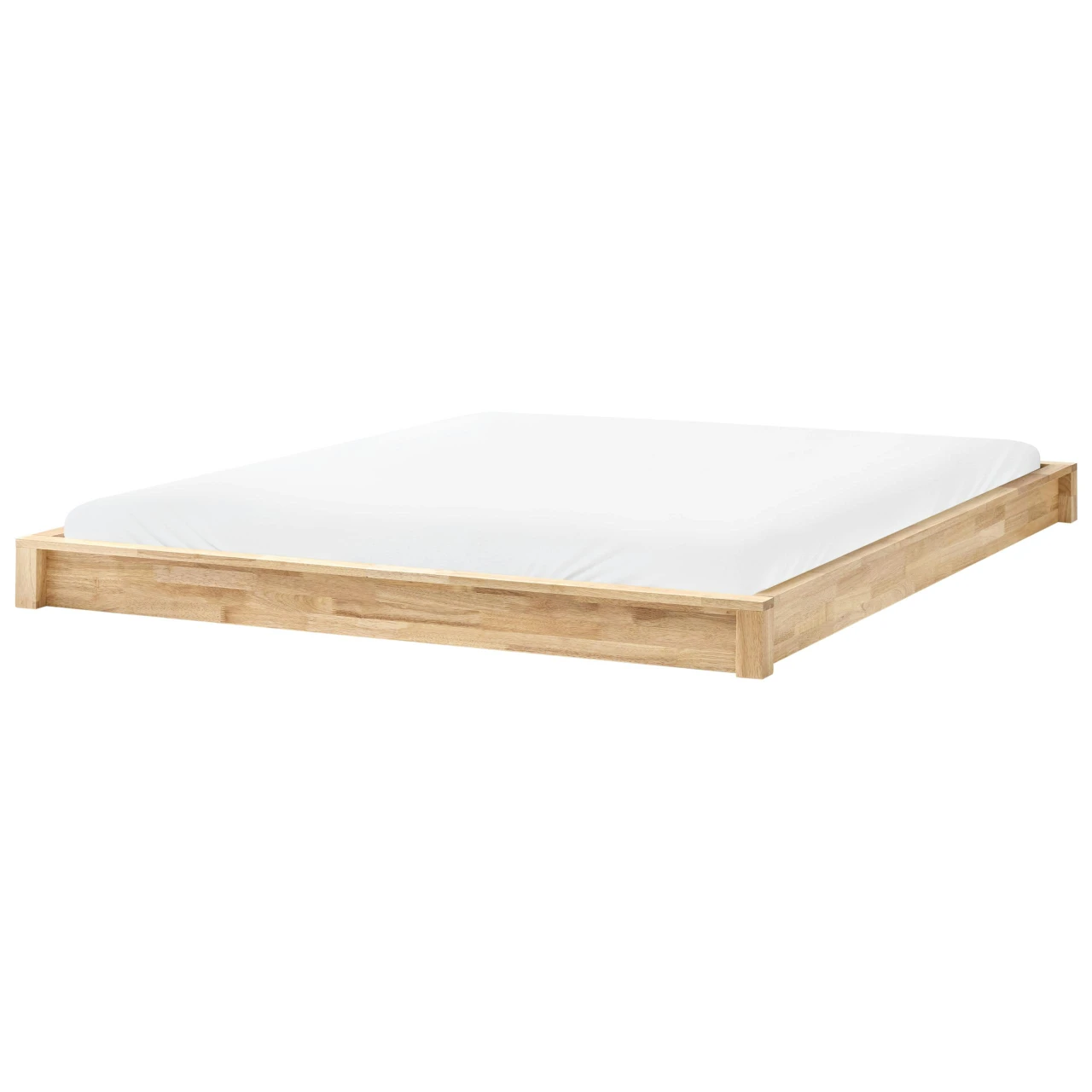 Cama sem cabeceira Madeira ANTRAS 180 x 200 cm Castanho claro