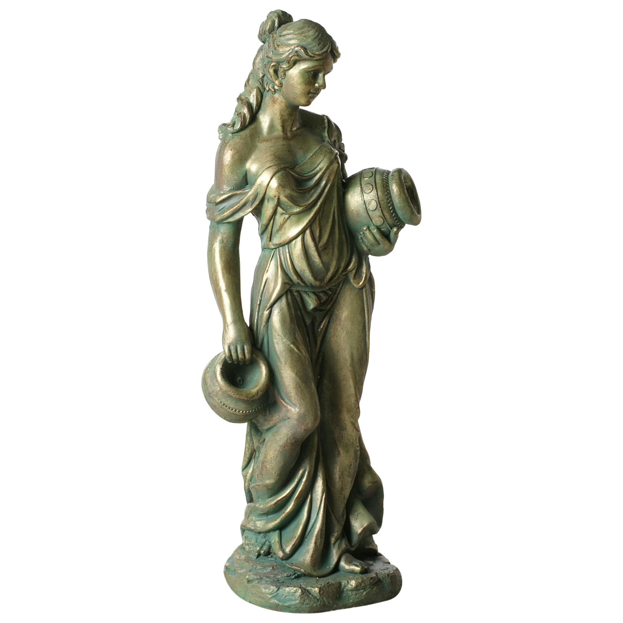 Figura decorativa de jardim TRYPOLIS Mulher Verde
