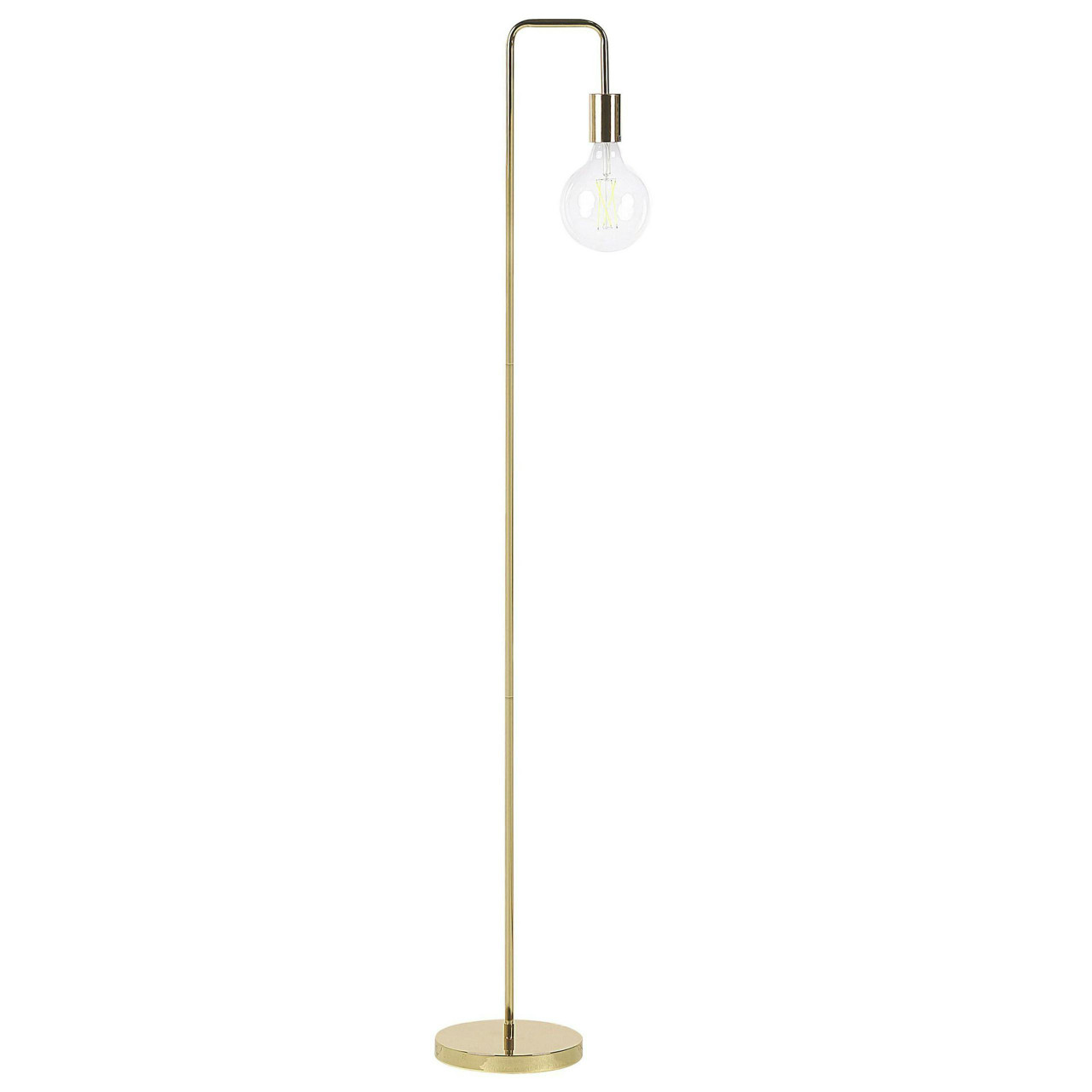Candeeiro de pé Savena em ferro dourado