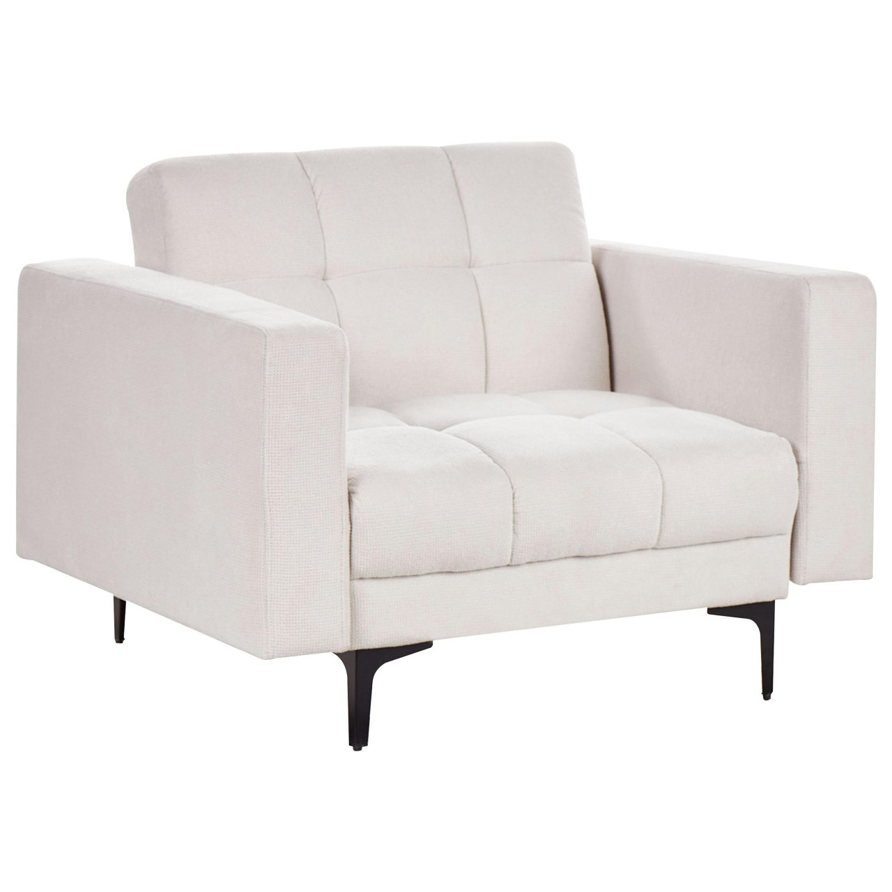 Sillón Alnes de tecido bege