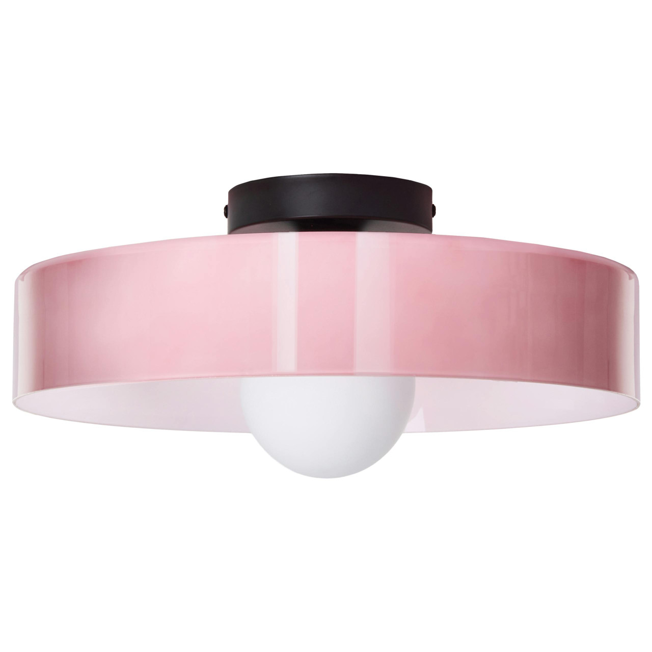 Candeeiro de teto em vidro BELIANI Luguse de Vidro Rosa 35x35x12