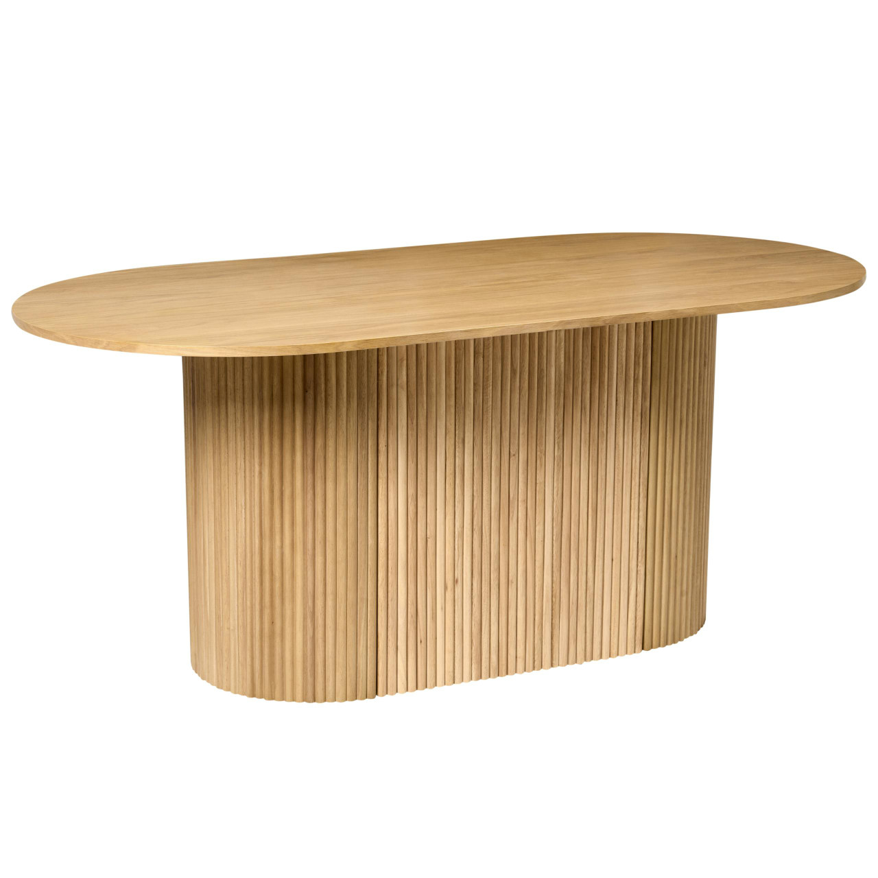 Mesa de jantar LUNNIN Carvalho claro 90 cm 180 cm