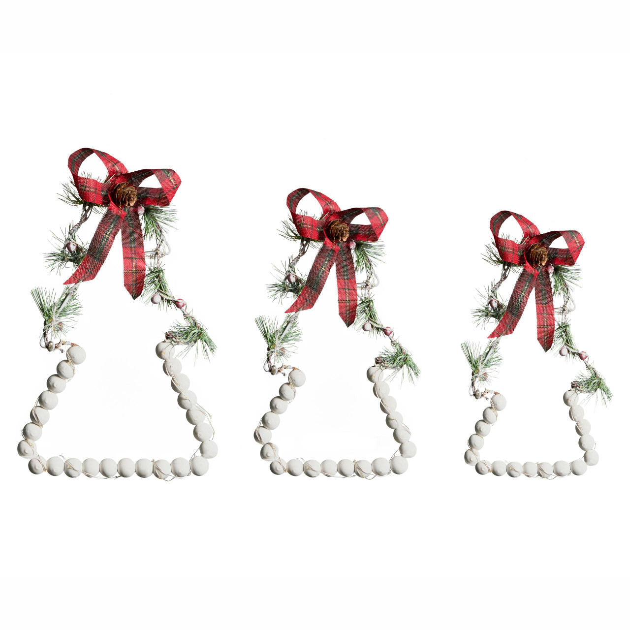 KYVESI Árvore de Natal 20/25/30 cm Branco