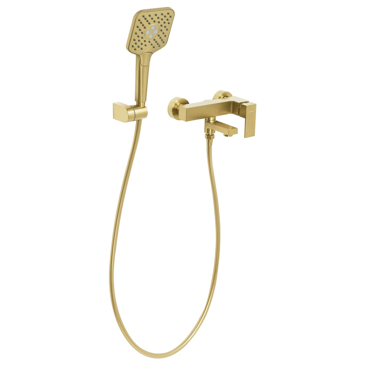 Grifo mezclador empotrado bañera e ducha Tarapoto latão dourado