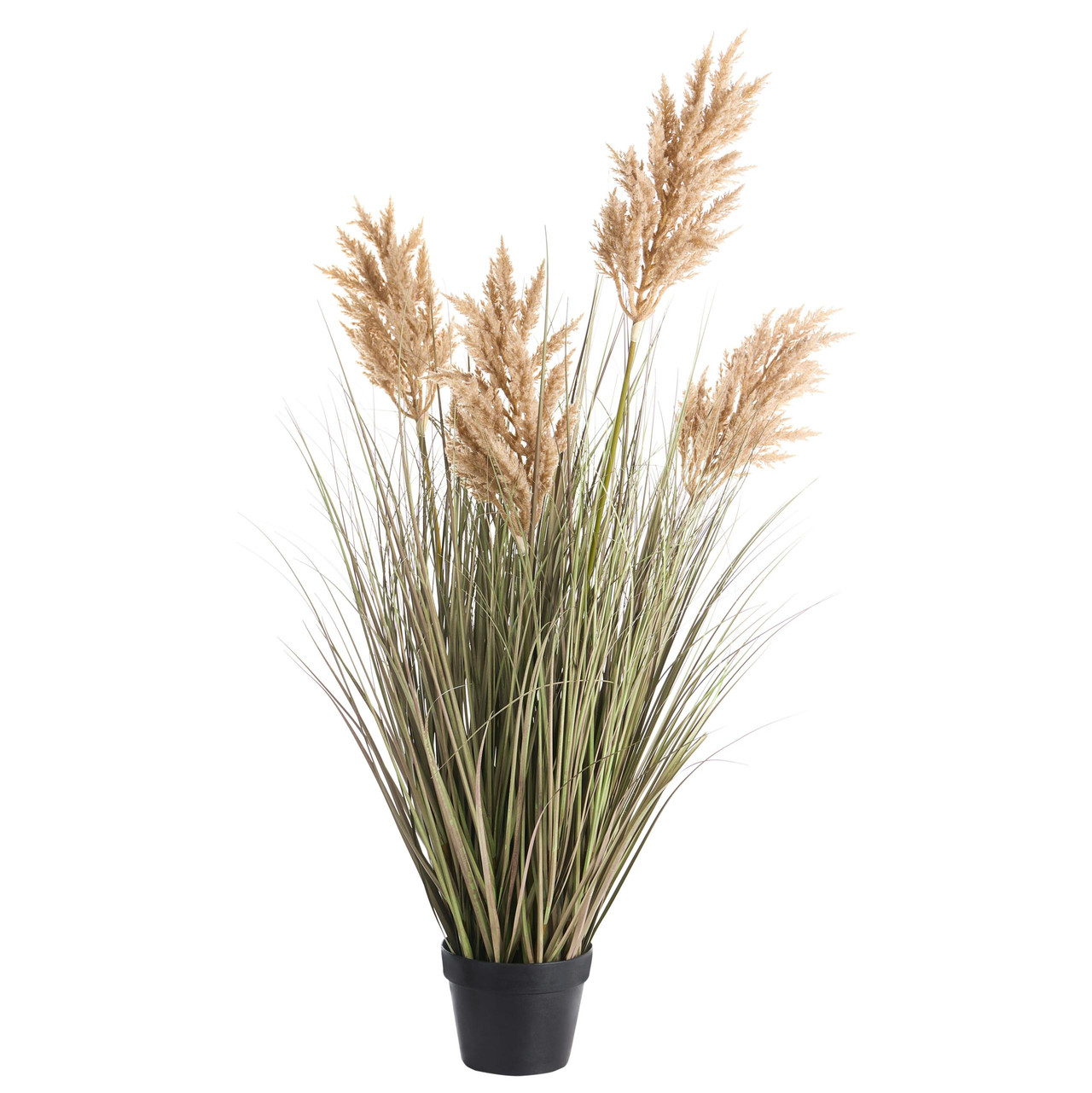 Planta artificial BELIANI Miscanthus Grass de Material sintético Castanho 60x60x120