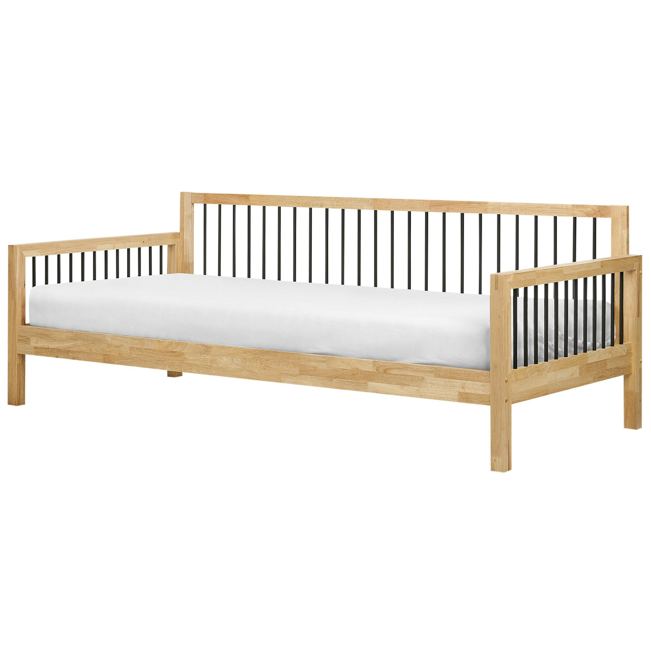 Cama de dia Madeira TRICOT 90 x 200 cm Castanho claro