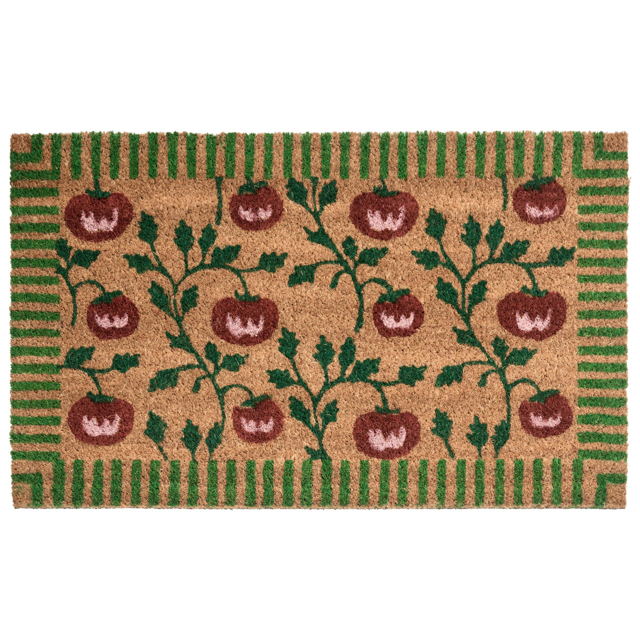Tapete de entrada KNIK Natural 40 x 60 cm Folha Fibra de coco