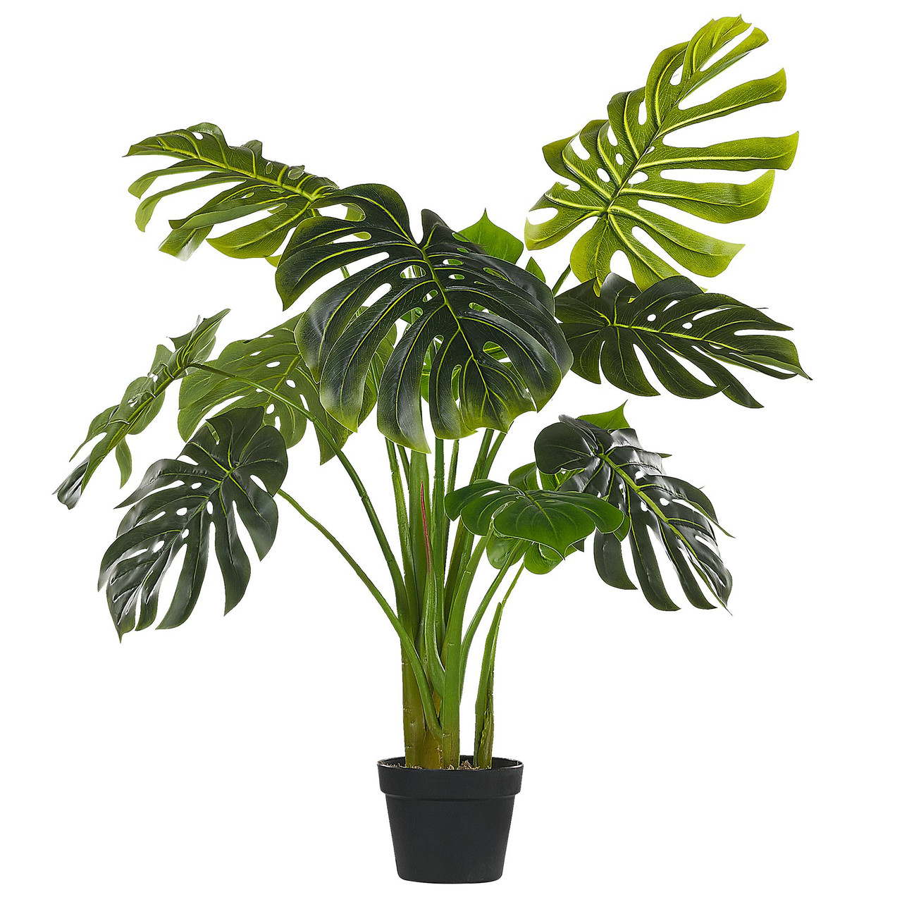 Planta artificial Monstera em vaso, material sintético
