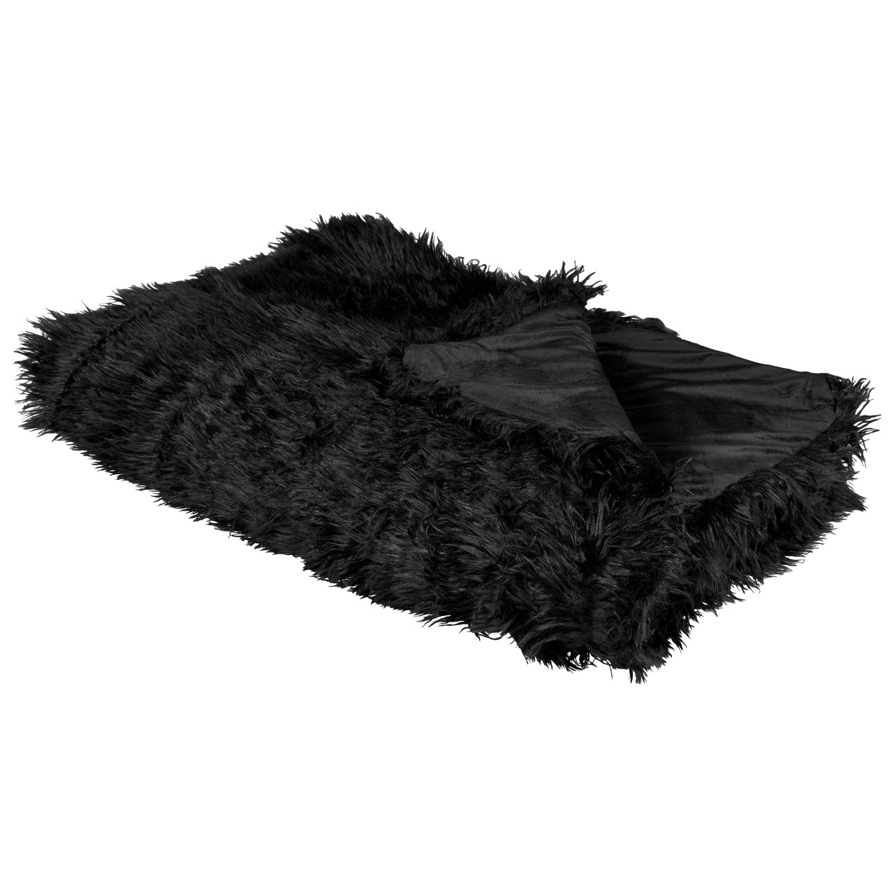 Colcha decorativa Delice em acrílico negro