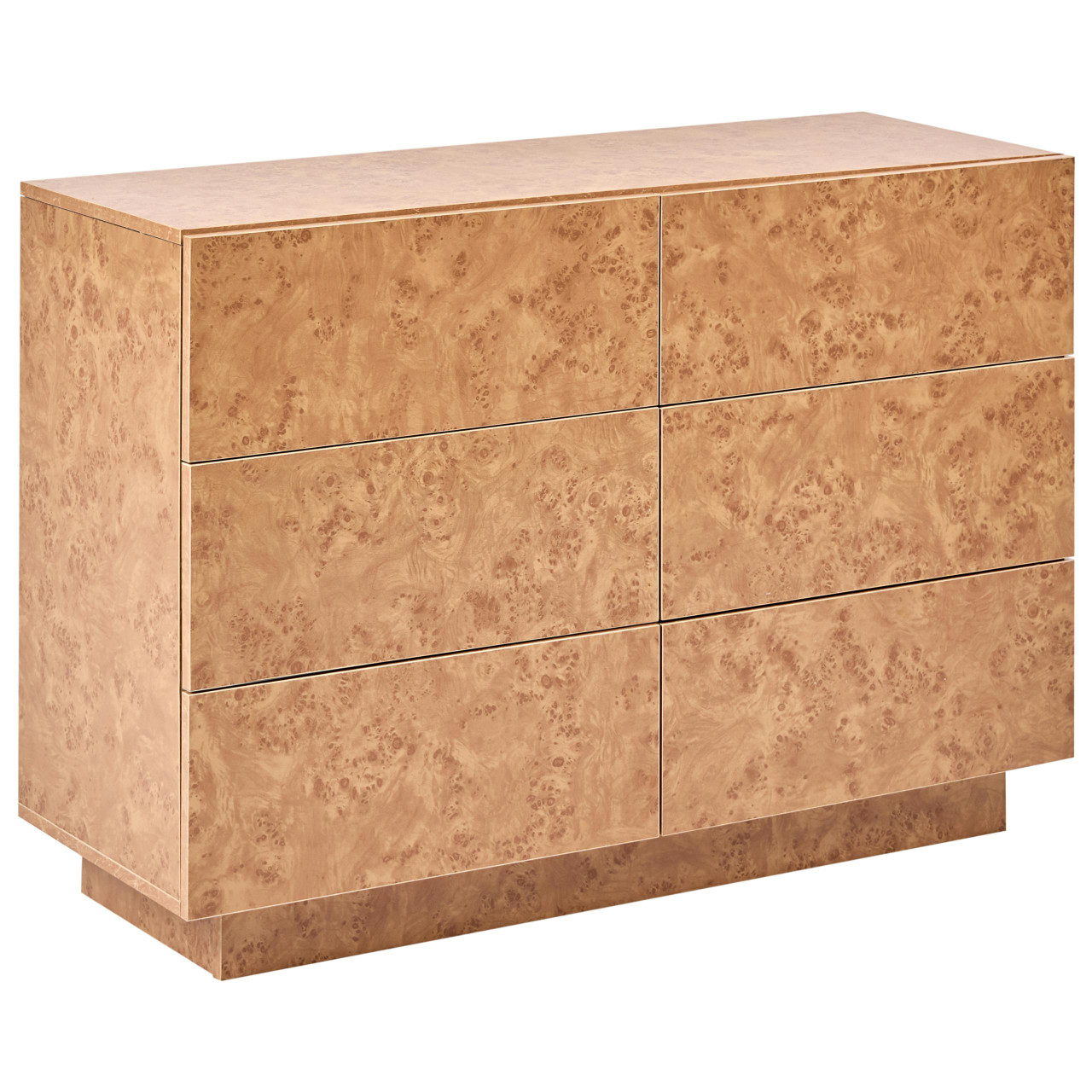 Aparado com efeito raiz e gavetas BELIANI Woodend de Aglomerado de madeira Castanho 110x40x75