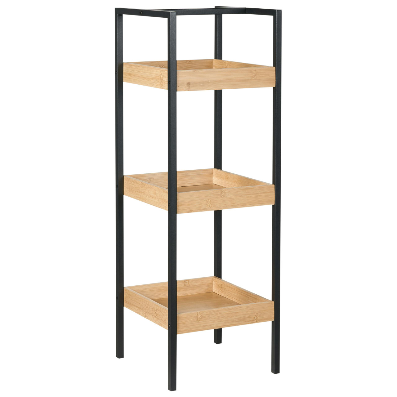 Estante com 3 prateleiras TAJZARA Madeira de bambu Castanho claro
