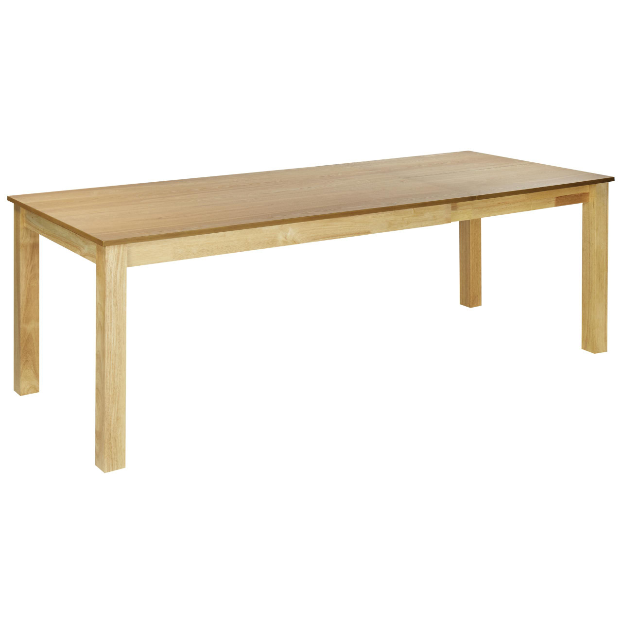 Mesa de jantar extensível Madura em MDF e madeira de seringueira