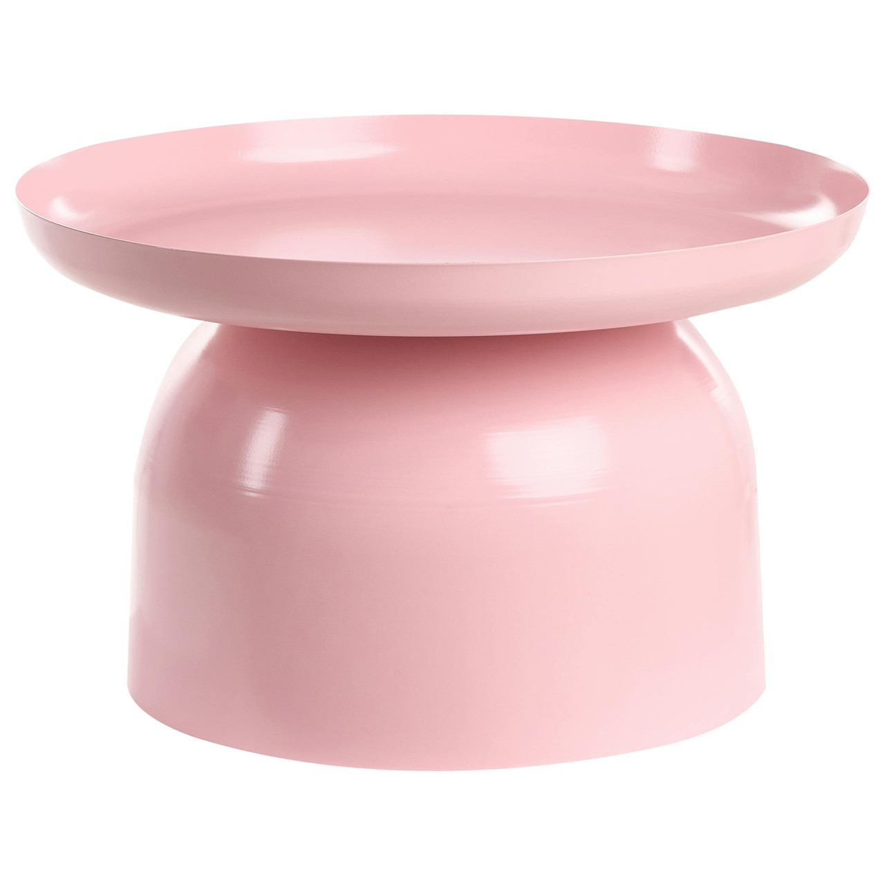 Mesa de centro Torrens em ferro rosa