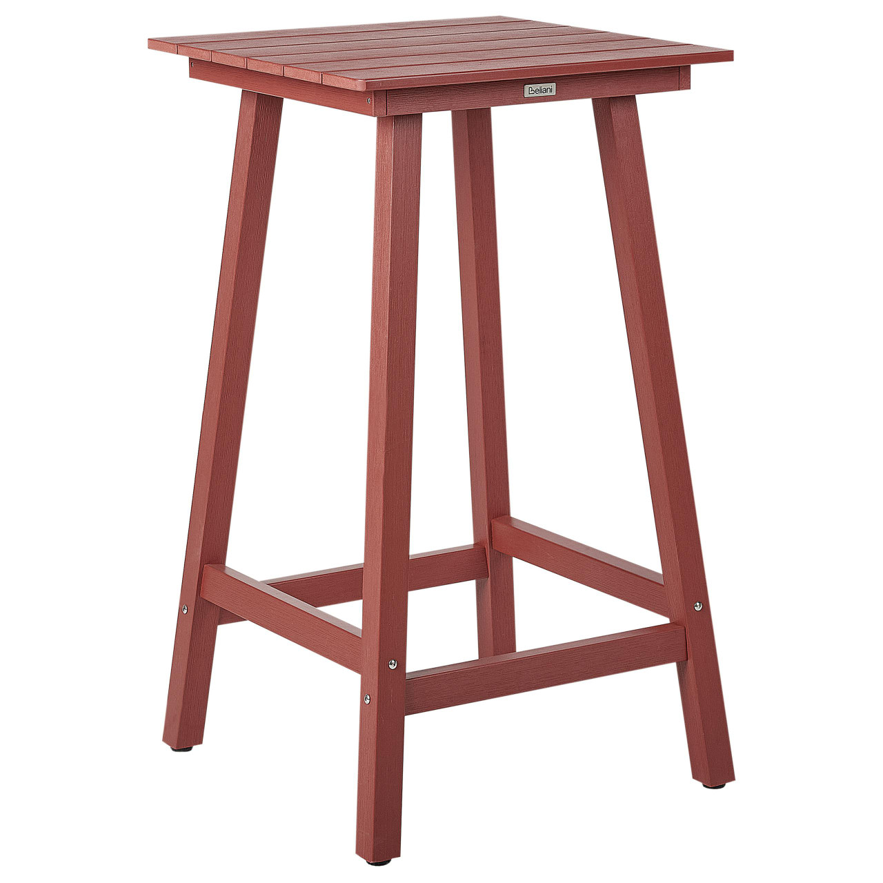 Mesa de jardim Adirondack em material sintético vermelho