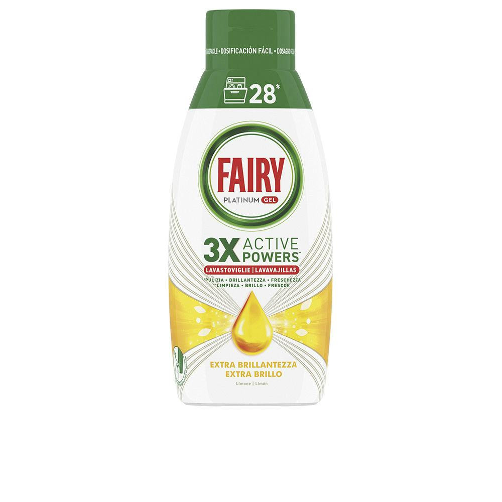 FAIRY PLATINUM gel máquina limón 28 lavados