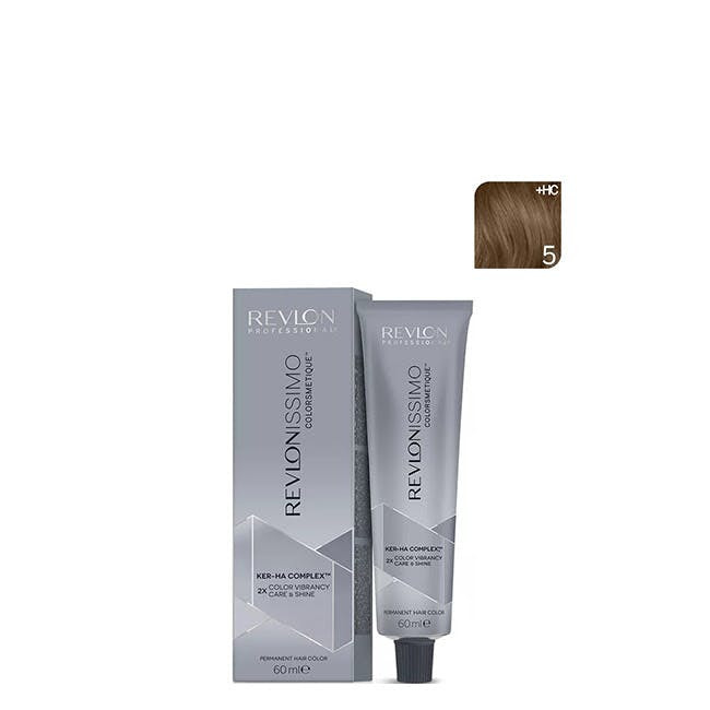 Tinta Permanente Revlon Revlonissimo Colorsmetique Castanho Claro Nº 5 60 Ml