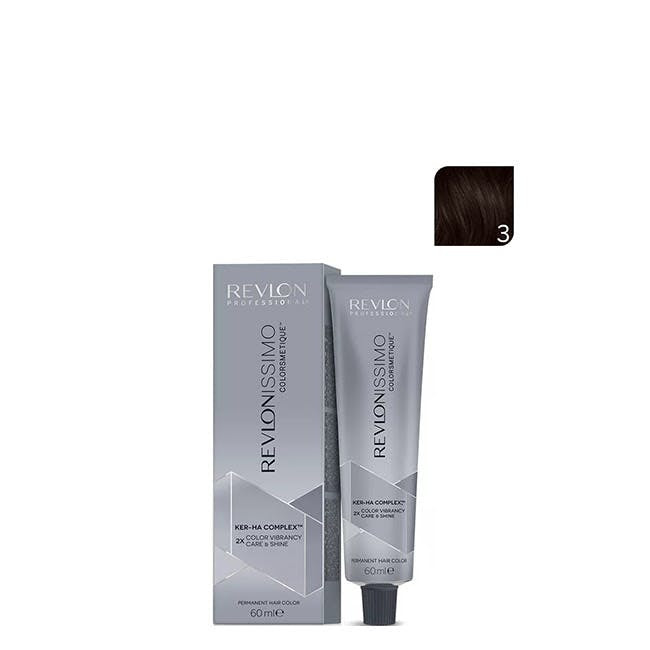 Tinta Permanente Revlon Revlonissimo Colorsmetique Castanho Escuro Nº 3 60 Ml