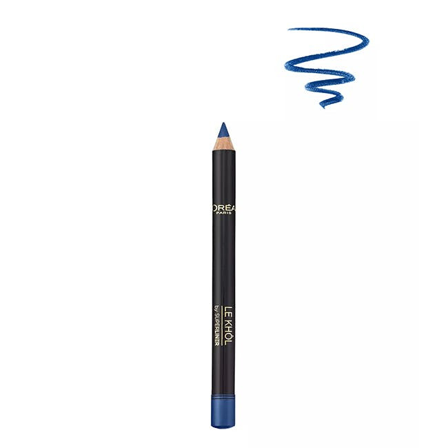 Lápis de Olhos L’ORÉAL PARIS Make-Up Designer Super Liner Le Khol - 107 Deep Sea Blue - Oogpotlood