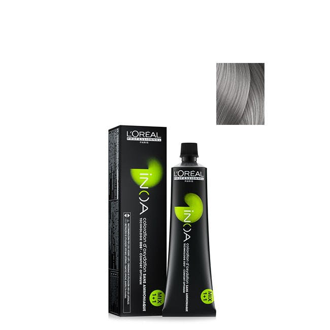 Tinta Permanente L'Oreal Professionnel Paris Inoa Color Nº 9.11 Cinza Louro Muito Claro 60 G