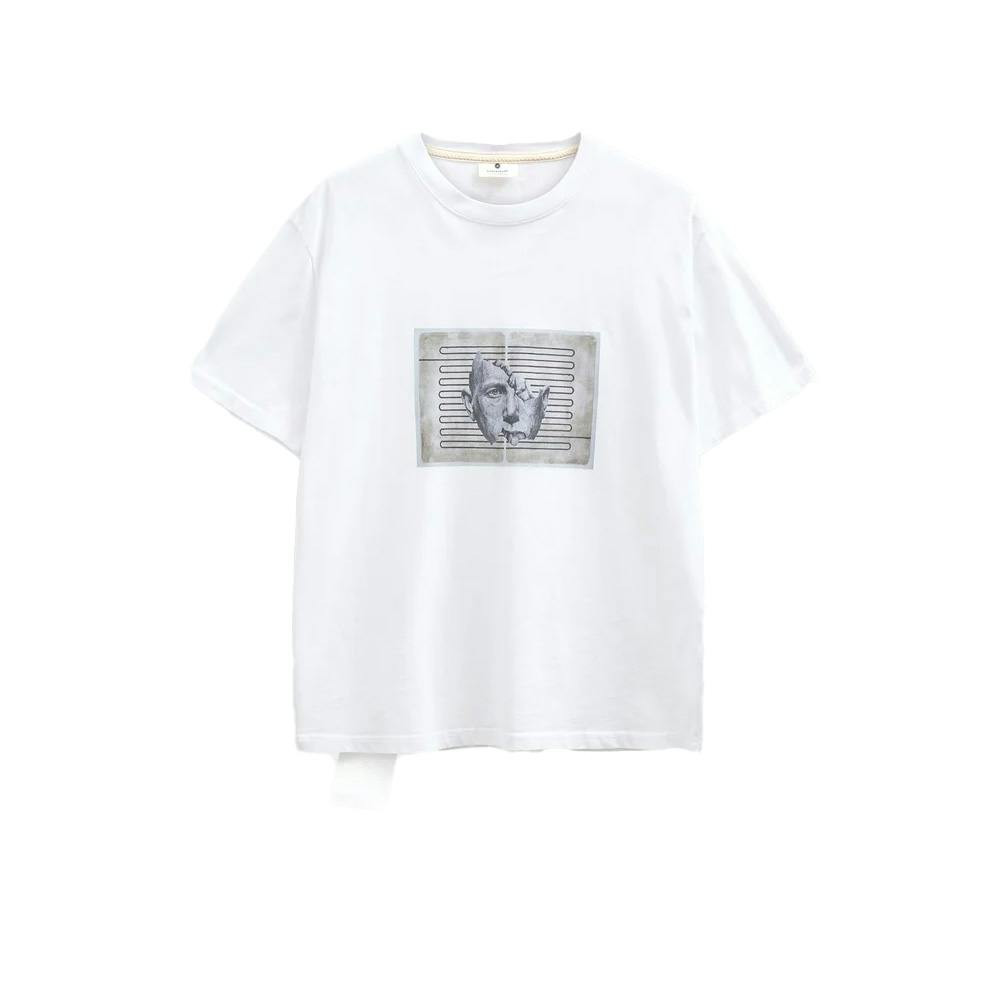 T-shirt Villads em algodão branco