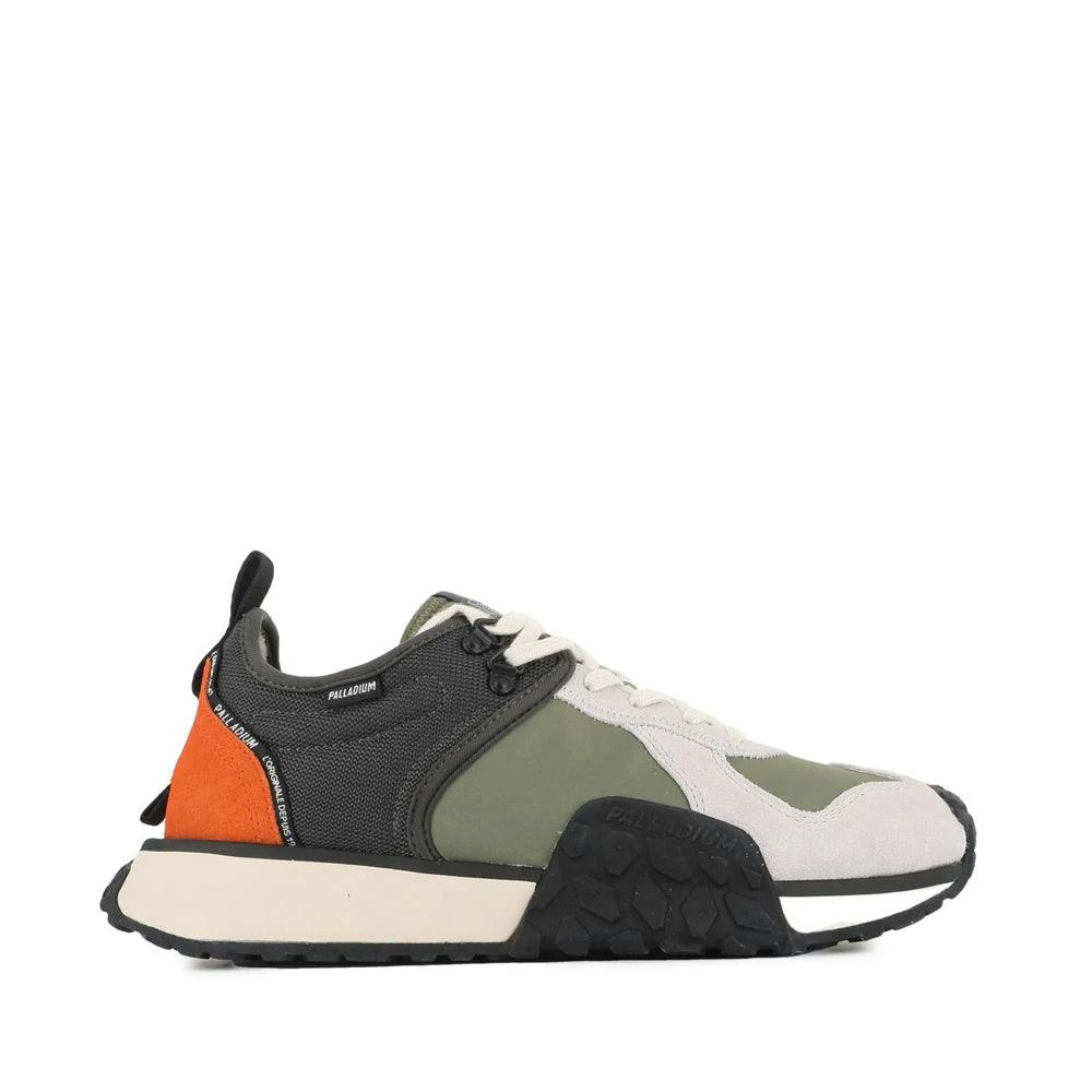 Troop Runner sneakers em tecido e camurça beluga e olive