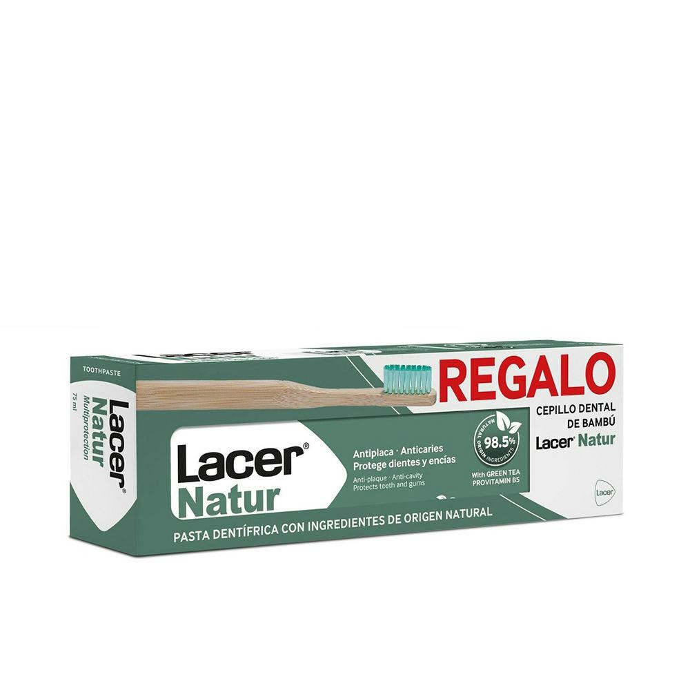 LACER NATUR TOOTHPASTE + TOOTHBRUSH 2 PACK