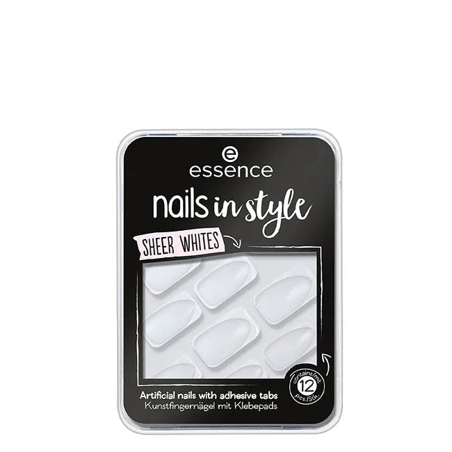 Unhas Postiças Essence Nails In Style 11-Sheer Whites 12 Uni