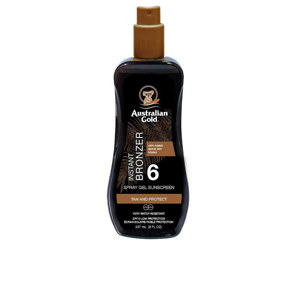 Sunscreen Spf6 Spray Gel With Instant Bronzer Australian Gold 237 ml