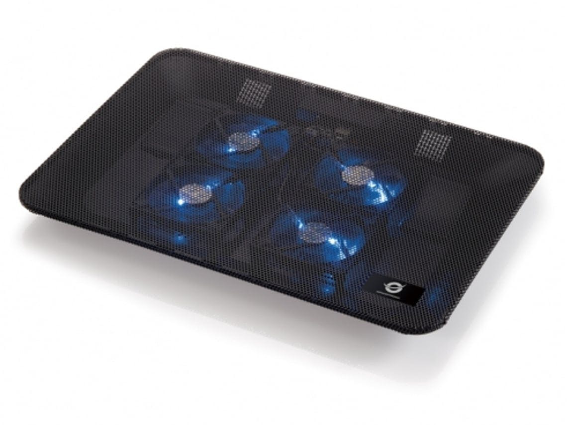Suporte Cooler CONCEPTRONIC CNBCOOLPADL4F (17'' - Preto)