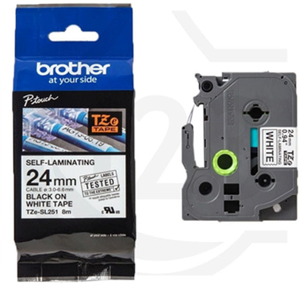 Brother Tze-Sl251 Fita para Impressora Preto