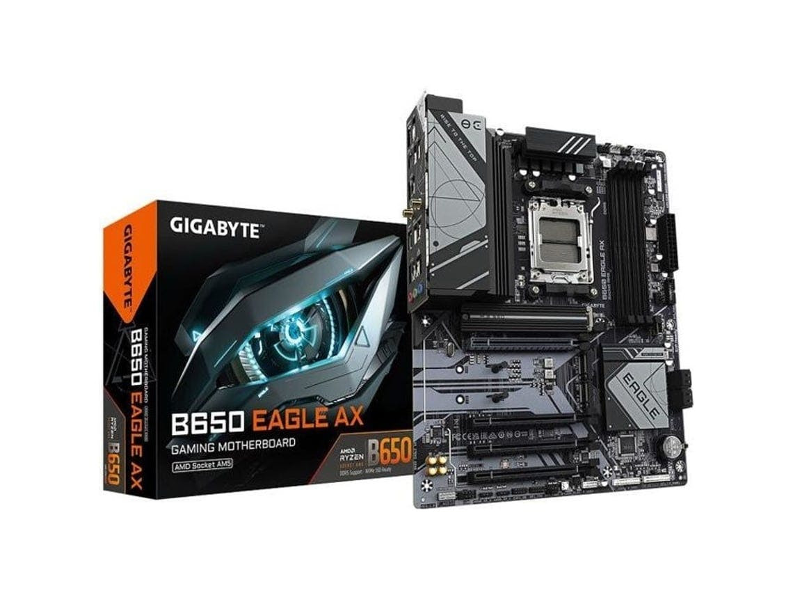 GIGABYTE B650 Eagle Ax Placa-Mãe Atx Socket Am5 Amd B650 4X Ddr5 M.2 Pcie 5.0 Usb 3.1 Pci-Express 4.0 16X Wi-Fi 6