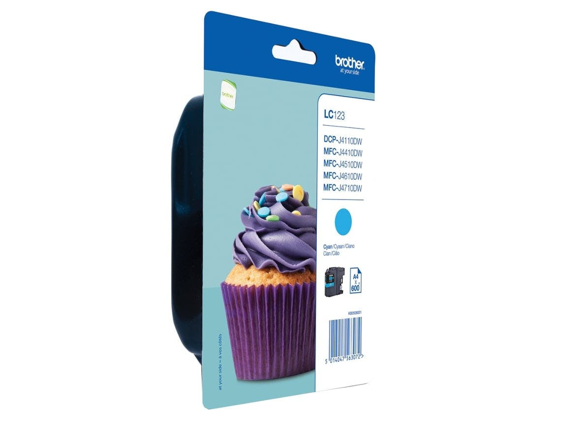 Tinteiro BROTHER LC123 Azul (LC123CBP)