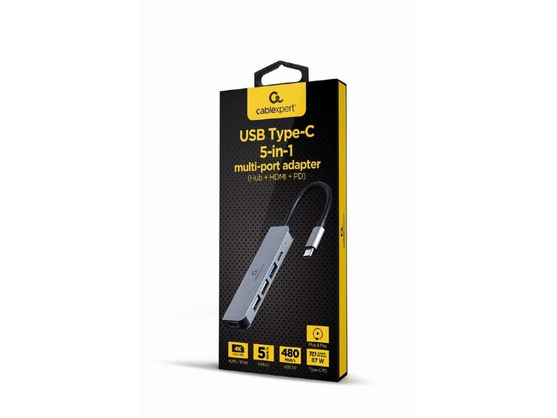 Hub USB GEMBIRD A-CM-COMBO5-03