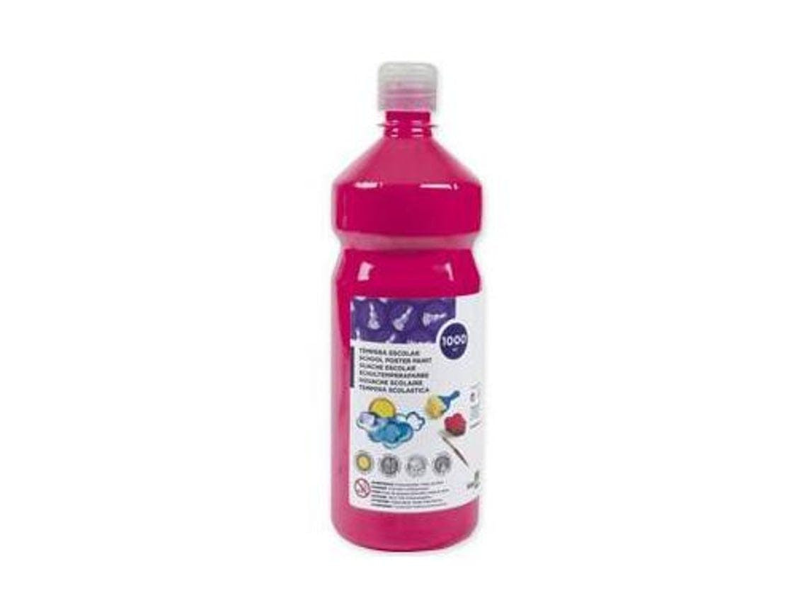 Guache Escolar Liderpapel 1000 Ml Magenta.