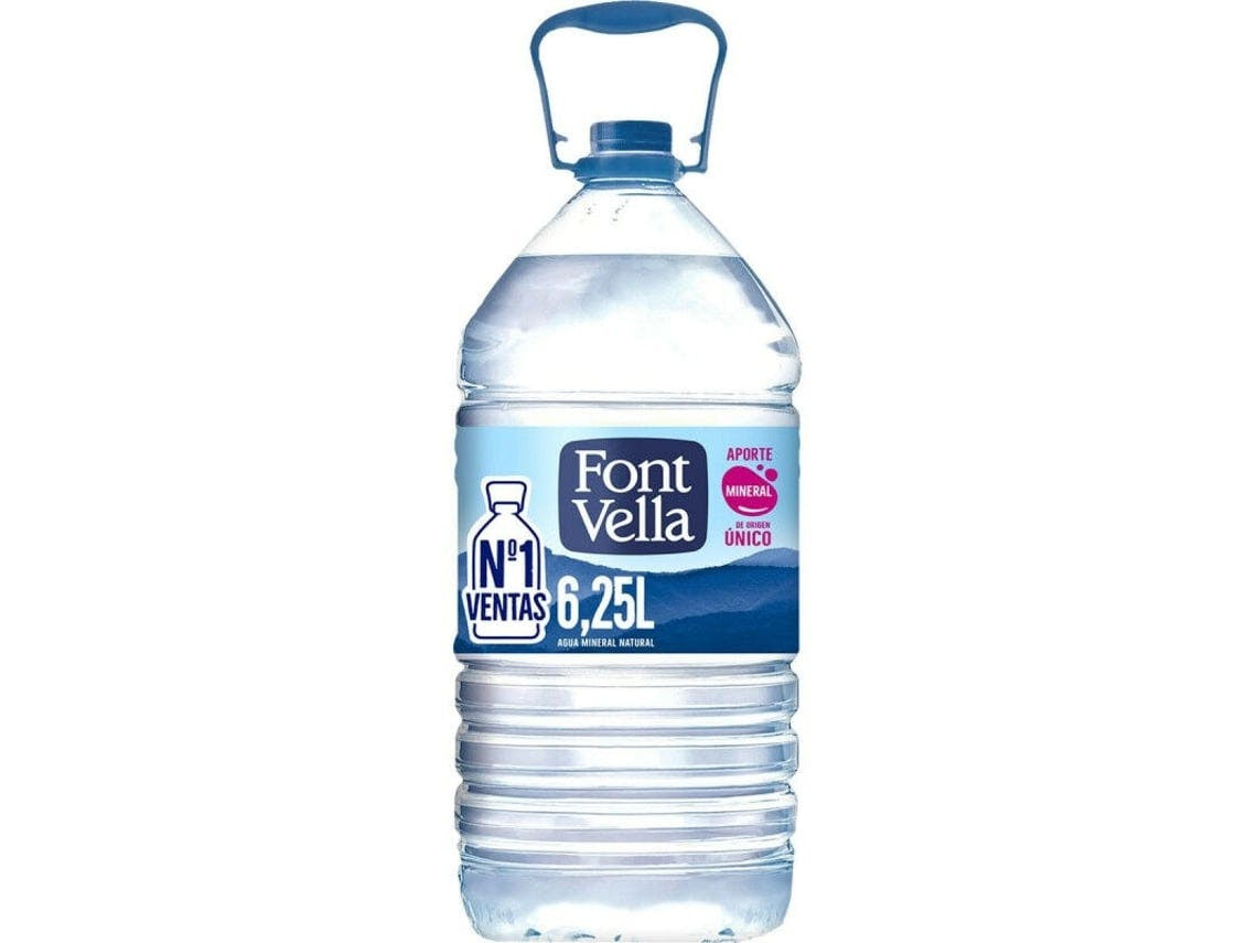 Garrafa De Água Font Vella 6,25 L Água Mineral Natural