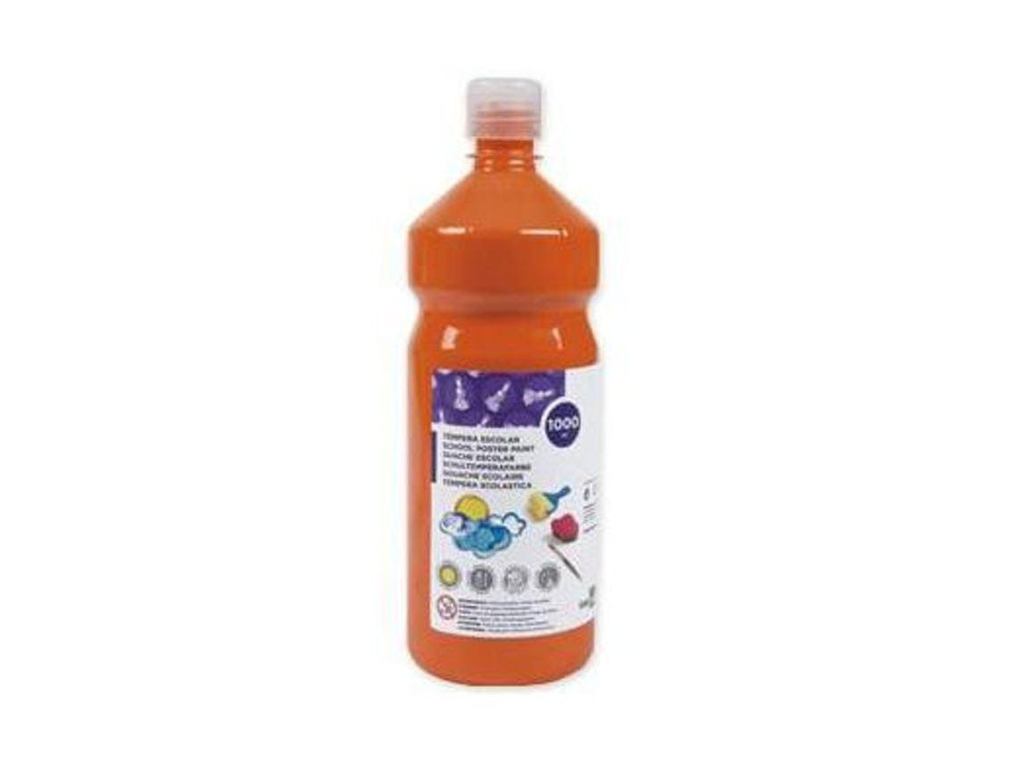 Guache Escolar Liderpapel 1000 Ml Laranja.