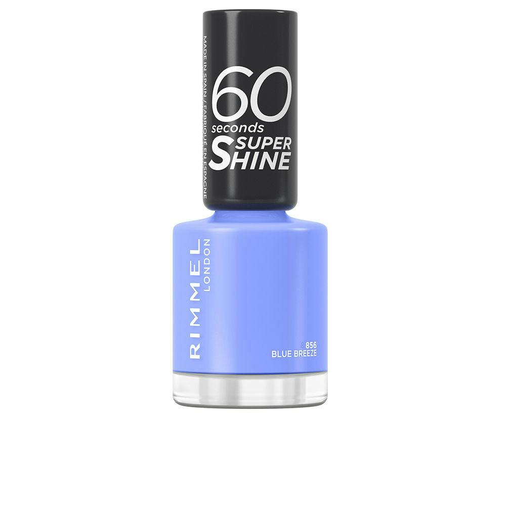 Rimmel London 60 Seconds Super Shine Nail Polish Color 856 Blue Breeze 8ml
