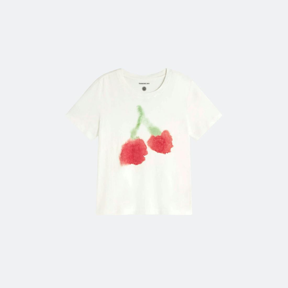 T-shirt Blurry Cherry em algodão orgânico