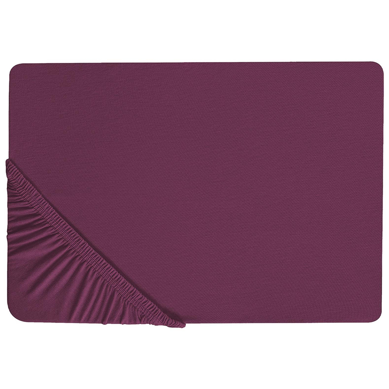 Lençol-capa JANBU Algodão 160 x 200 cm Bordeaux