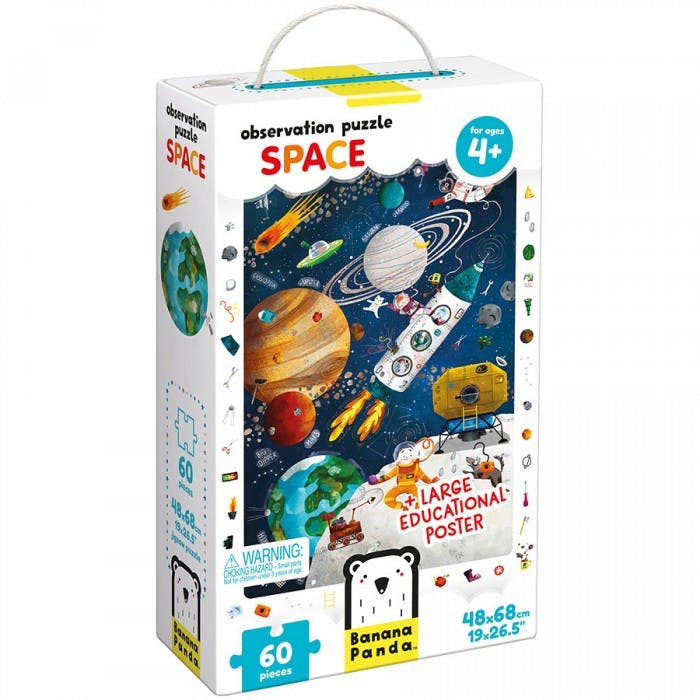Banana Panda Puzzle de Observação Espaço 4+