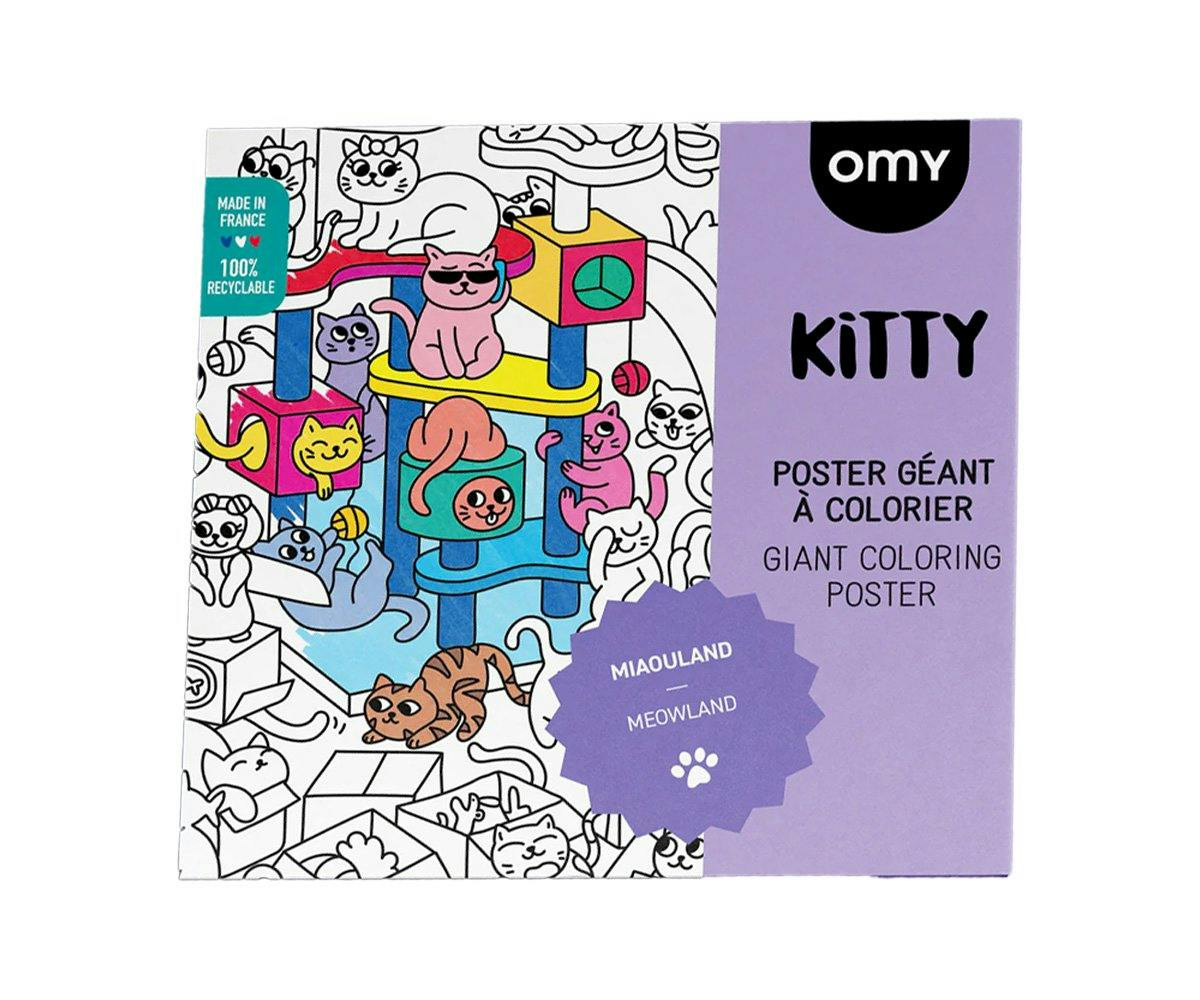 Omy Poster Gigante para Colorir Kitty