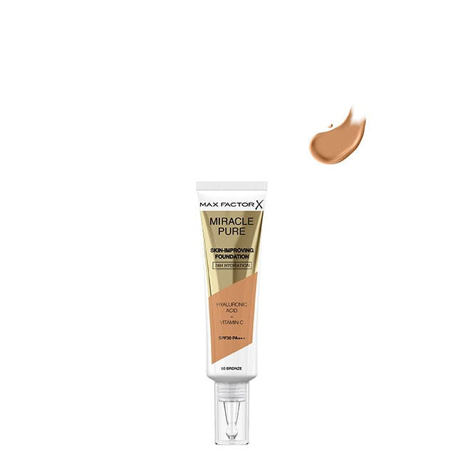 Max Factor Miracle Pure SPF30 Foundation Color 80 Bronze 30ml