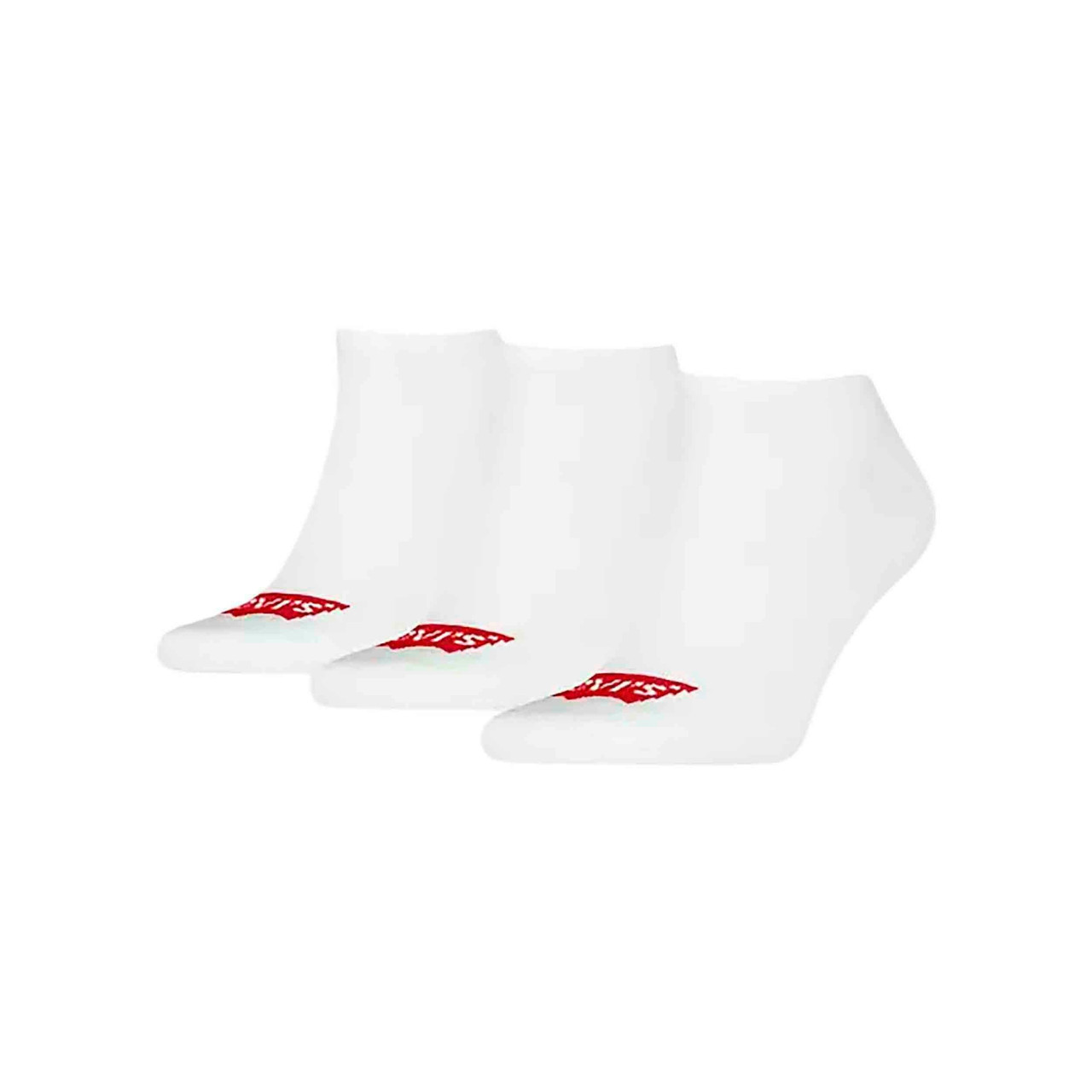 Meias Levi's Low Cut Batwin Logo Masculinas - Pacote com 3 unidades
