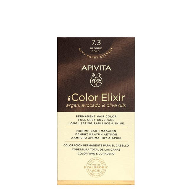 Apivita My Color Elixir Permanent Hair Color 7.3 Blonde Gold