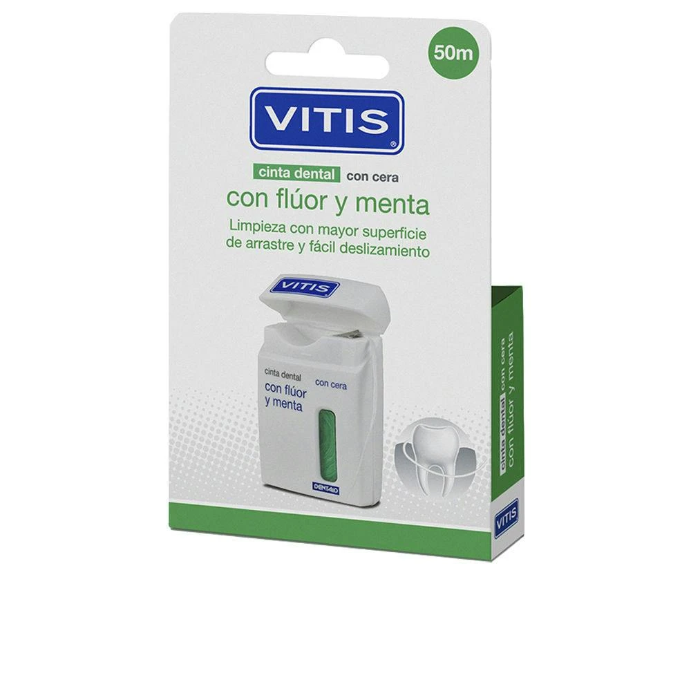 Fio Dental VITIS Tape Dental Com Cera Com Hortelã e Pack Fluor (2 x 50 ml)