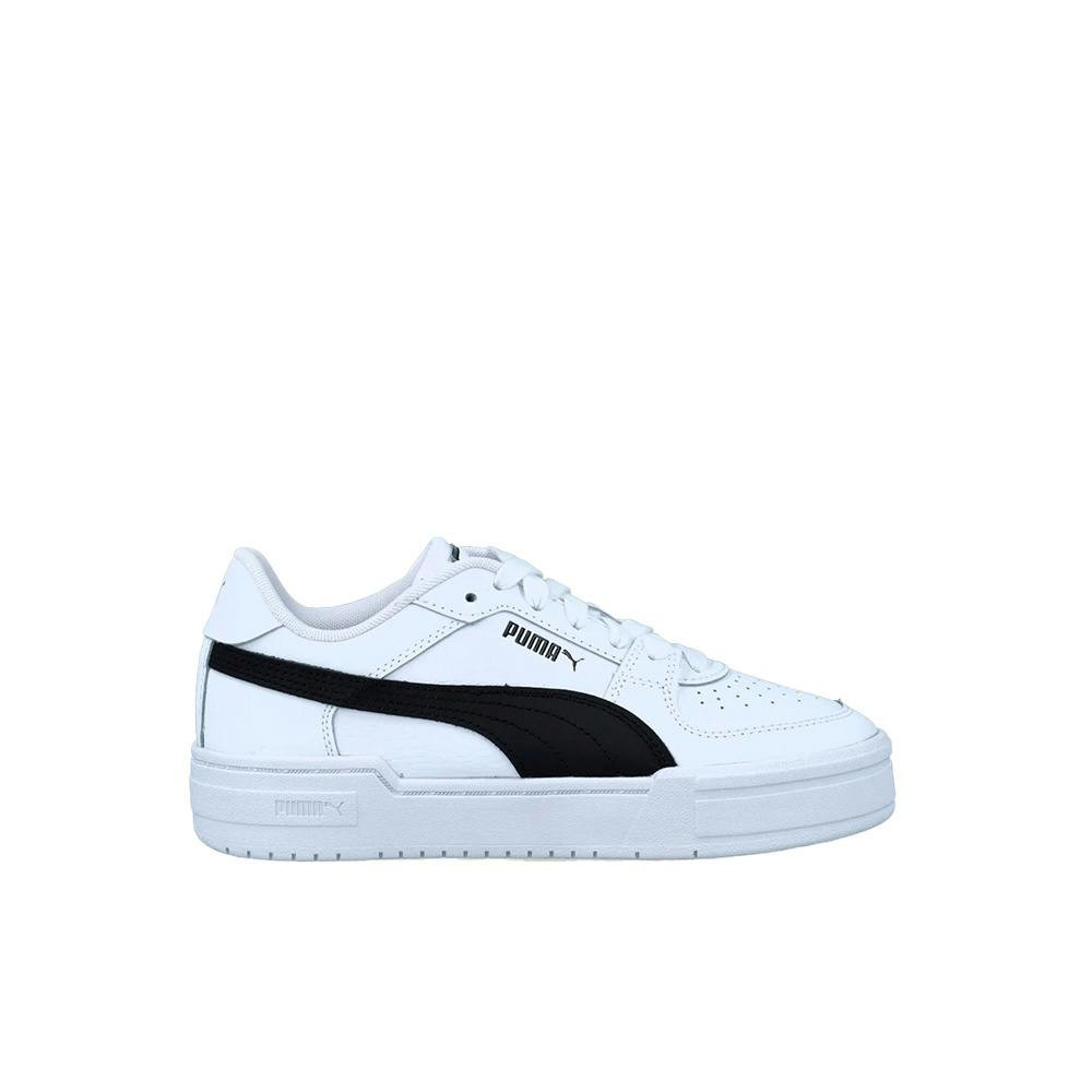 Sneakers Pro Classic JR em pele sintética branca e preta
