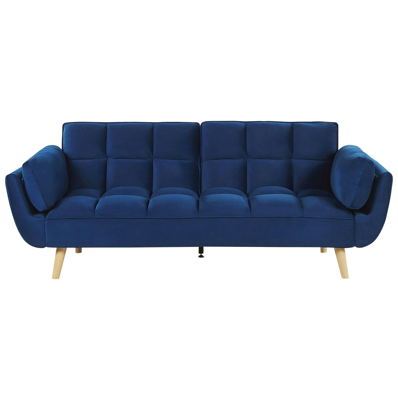 Sofá-cama Asby em veludo azul