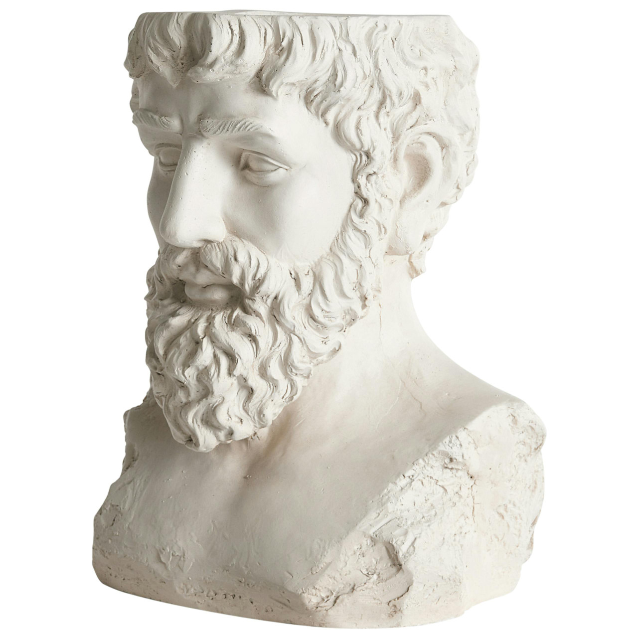 Vaso BELIANI Fulmine de Óxido de magnésio Branco 35x23x42